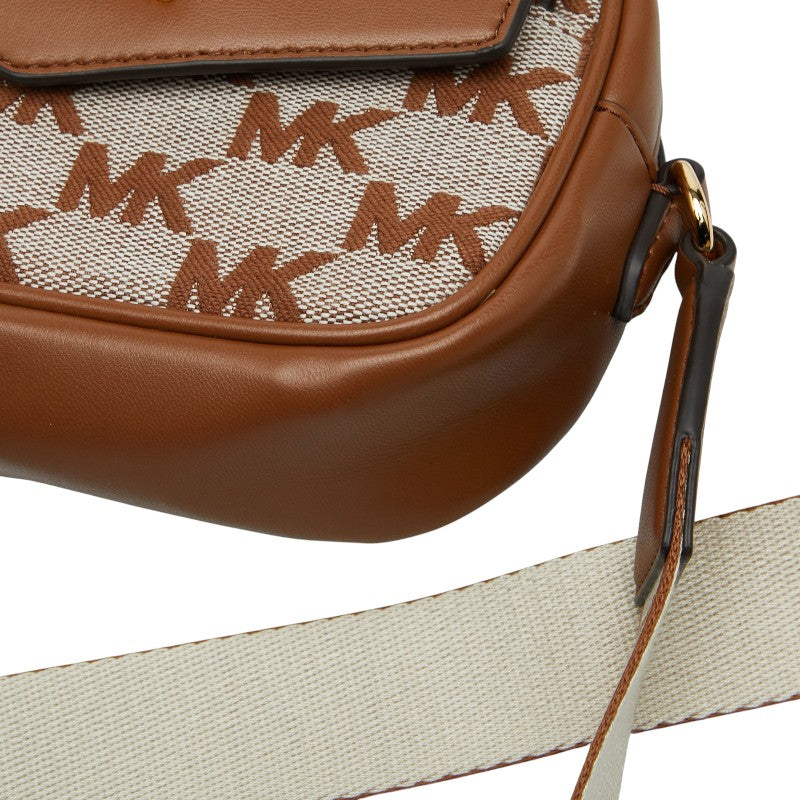 マイケルコース MAISIE 2 IN 1 キャンバス レザー 2wayショルダーバッグ