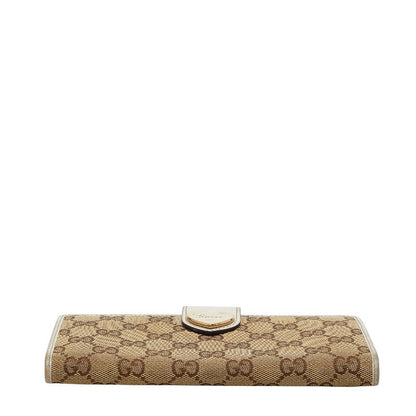 グッチ GGキャンバス ハート キャンバス レザー 財布