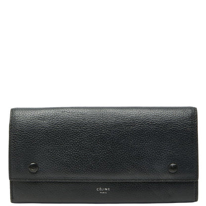 セリーヌ ラージフラップマルチファンクション レザー長財布