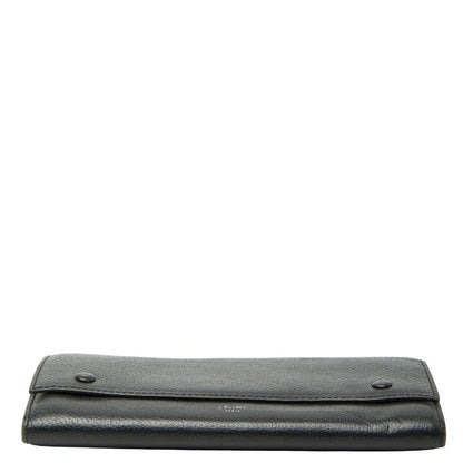 セリーヌ ラージフラップマルチファンクション レザー長財布