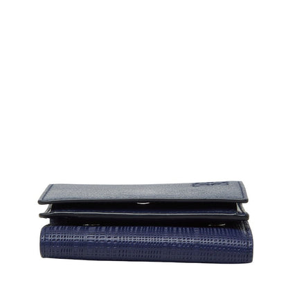 ロエベ リネン レザー 三つ折り財布