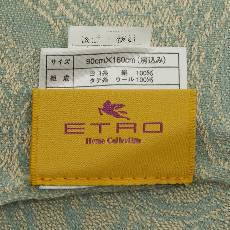 エトロ ペイズリー シルクウールストール