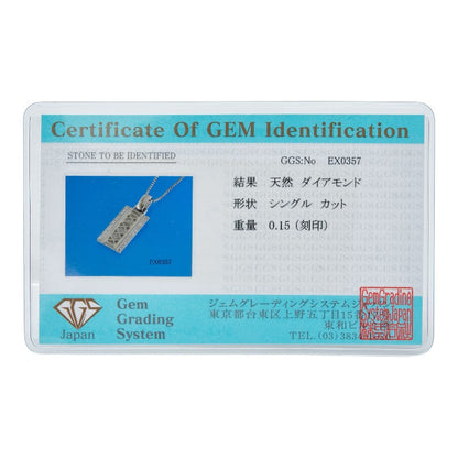 K14WGホワイトゴールドダイヤネックレス
