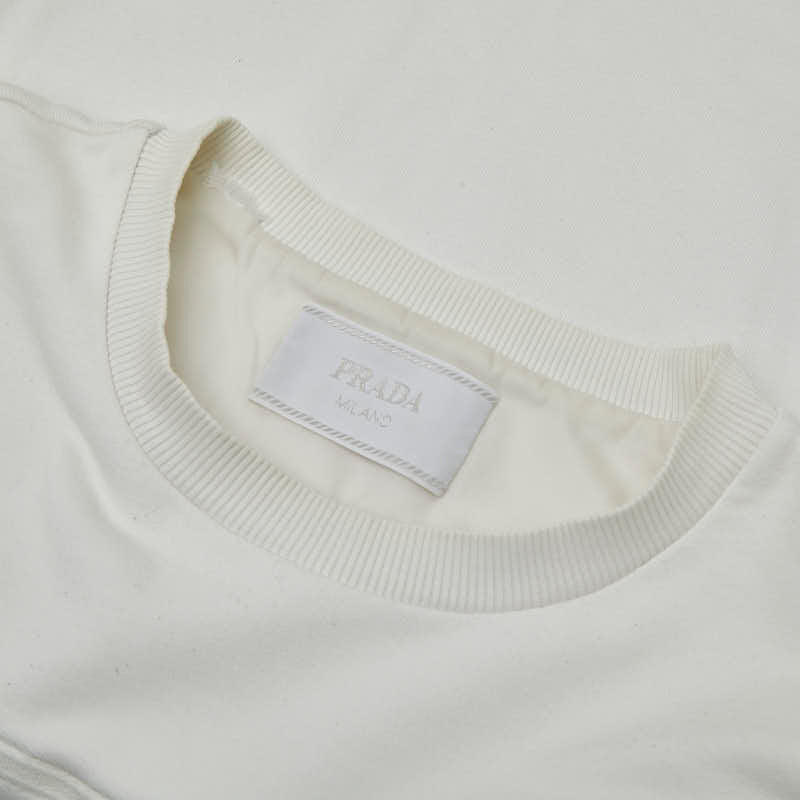 プラダ FELPA LOGO コットン Tシャツ
