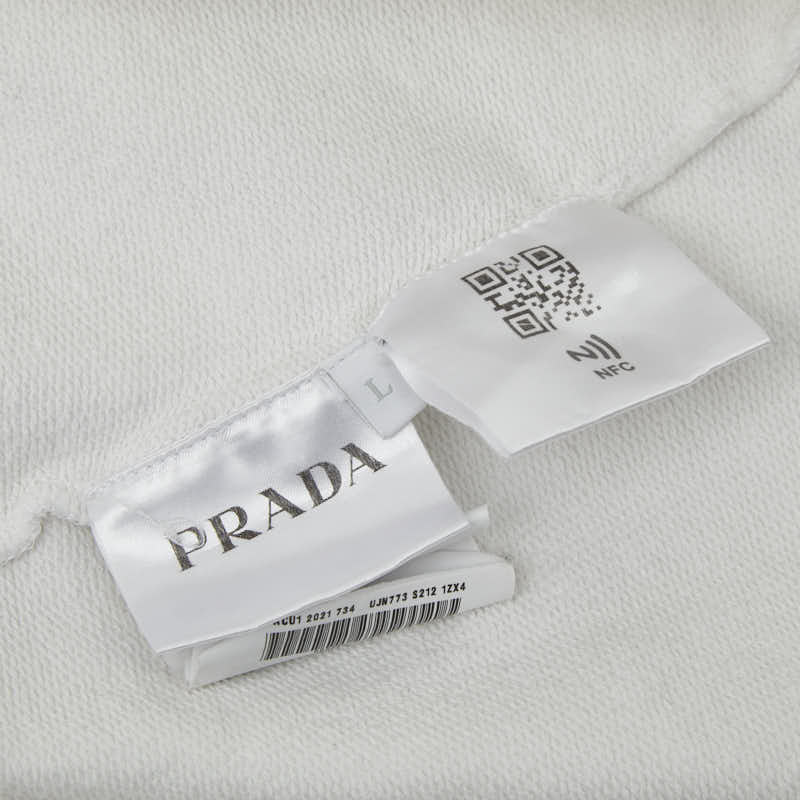 プラダ FELPA LOGO コットン Tシャツ
