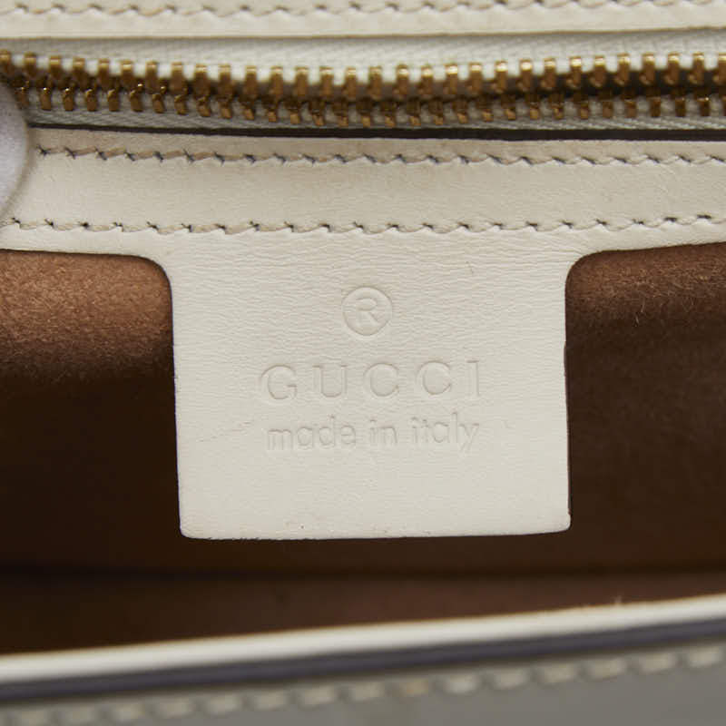 グッチ シルヴィ シェリーライン レザー ショルダーバッグ