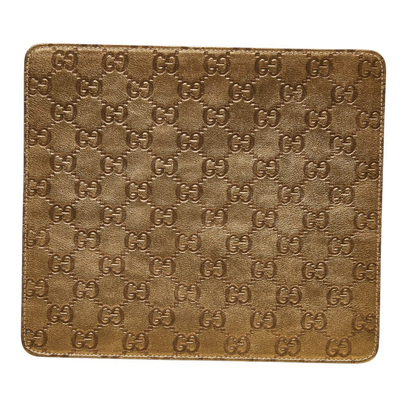 グッチ GGロゴ グッチシマレザー マウスパッド
