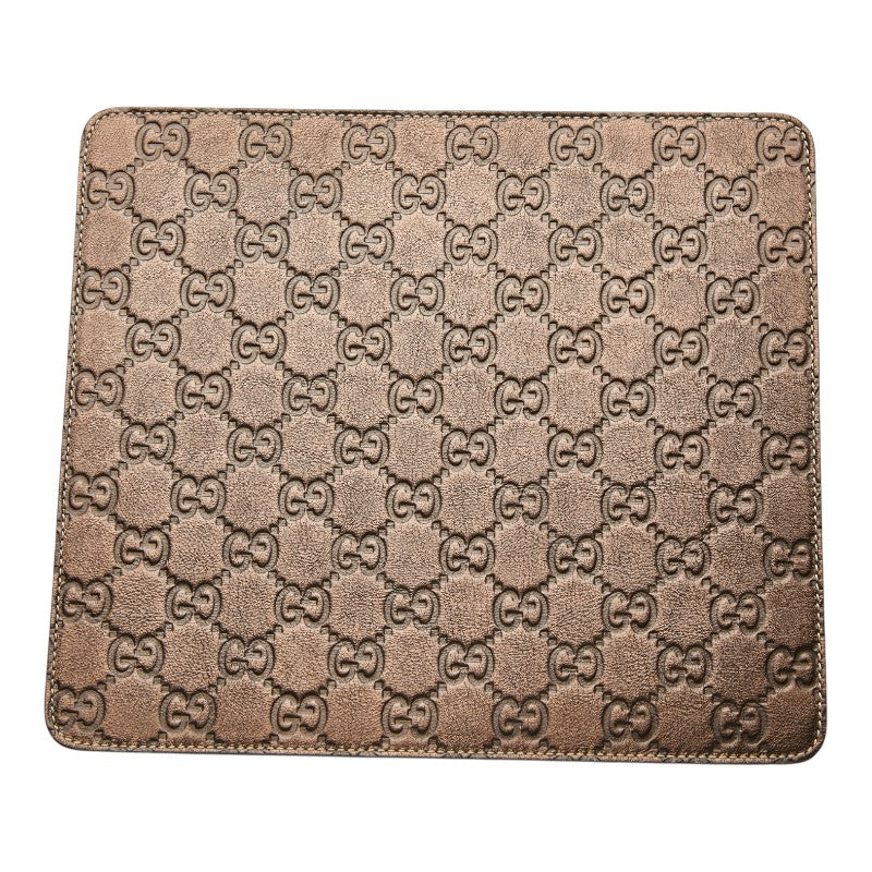 グッチ グッチシマ GGロゴ レザー マウスパッド