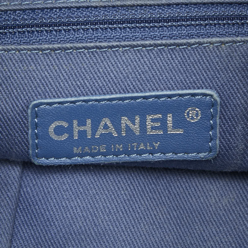 シャネル ココマーク メッシュ レザー チェーントートバッグ