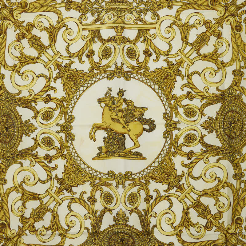 エルメス LES TUILERIES シルクスカーフ