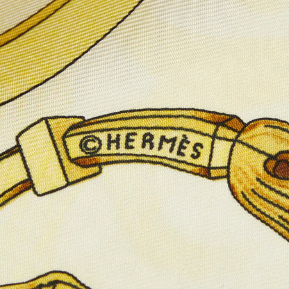 エルメス LES TUILERIES シルクスカーフ