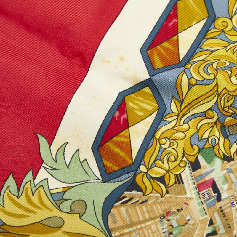 エルメス カレ90 LENTENTE CORDIALE シルクスカーフ
