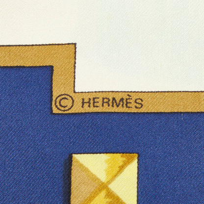 エルメス カレ90 LES CLES シルクスカーフ