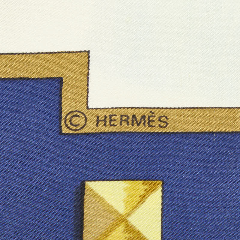 エルメス カレ90 LES CLES シルクスカーフ