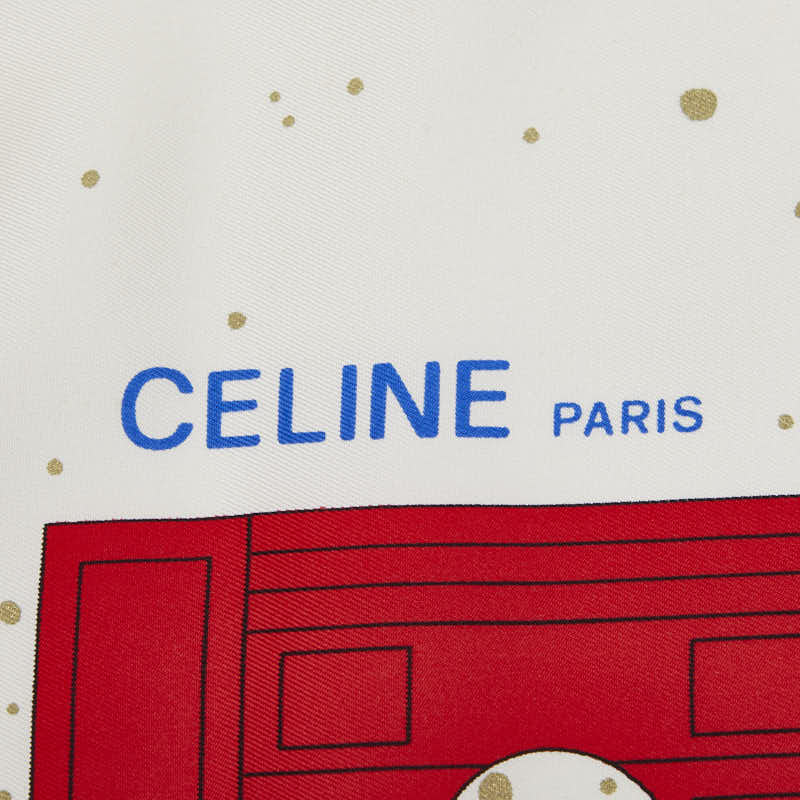 セリーヌ PARIS凱旋門 スカーフ