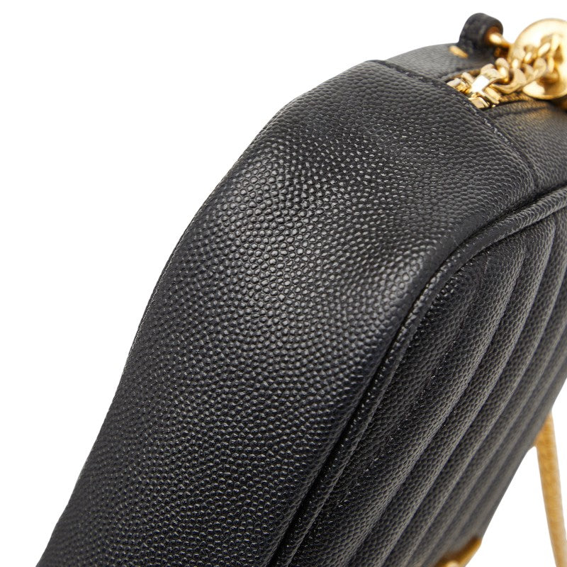 イヴサンローラン ルー レザー チェーンショルダーバッグ