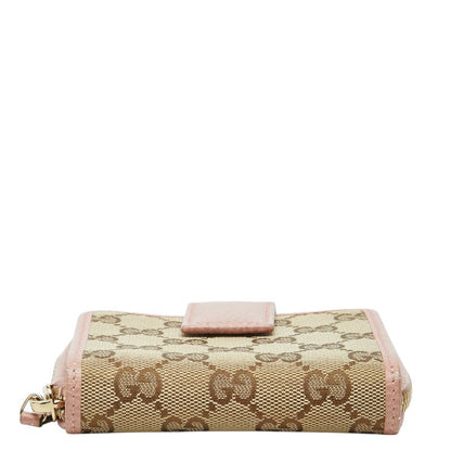 グッチ GGキャンバス 二つ折り財布 キャンバス レザー 財布