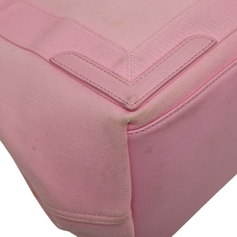 バレンシアガ ネイビーカバス キャンバス レザー ハンドバッグ