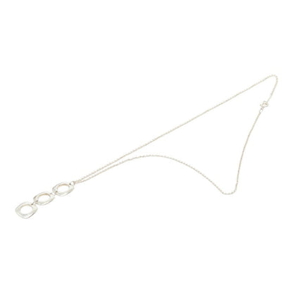 ティファニー トリプルスクエアクッション シルバーネックレス