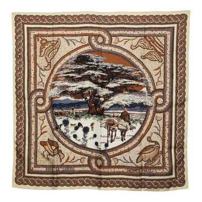 エルメス カレ90 SOUS LE GIDE DE MARS シルクスカーフ
