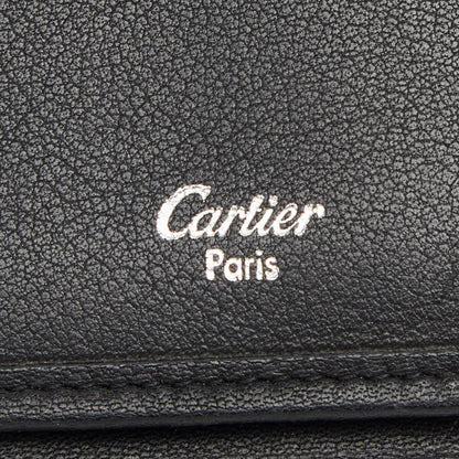 カルティエ トリニティリボン レザー長財布