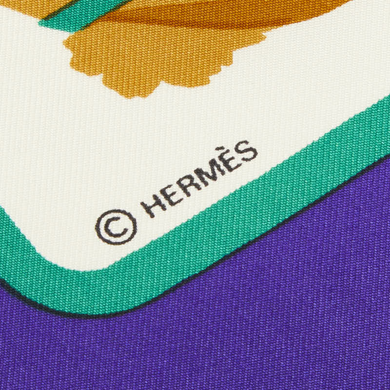 エルメス COLS VERTS シルクスカーフ