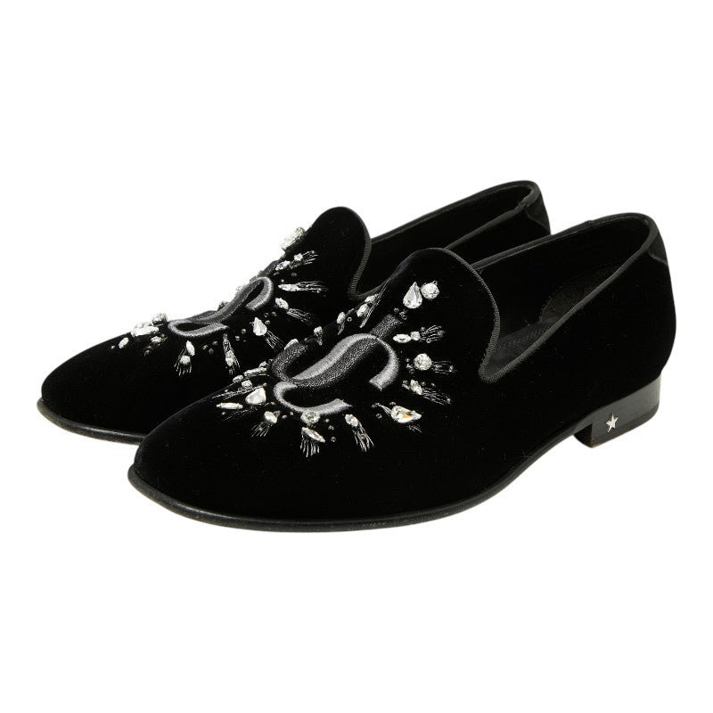 ジミーチュウ ベルベットレザーローファー