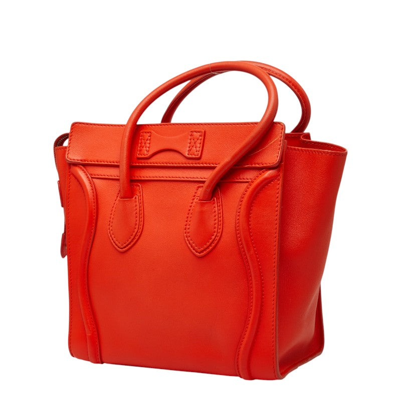 セリーヌ Luggage micro shopper レザー ハンドバッグ