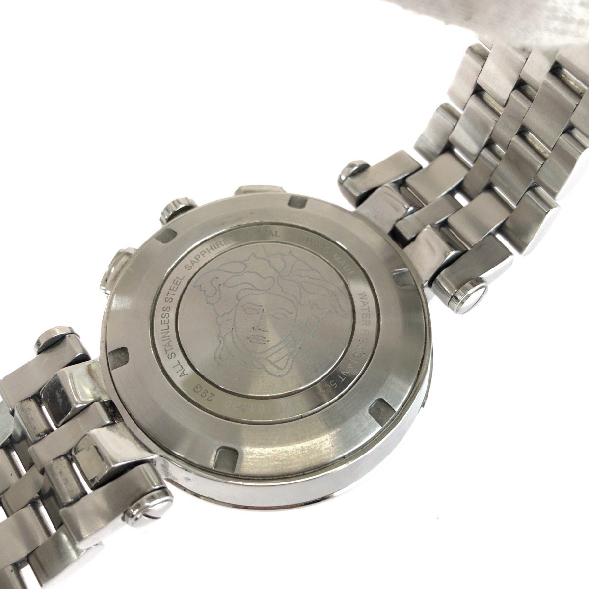 ヴェルサーチェ V-RACE GMT ALARM ステンレススチール 腕時計