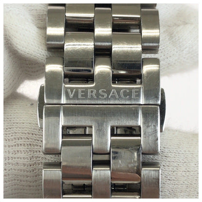 ヴェルサーチェ V-RACE GMT ALARM ステンレススチール 腕時計