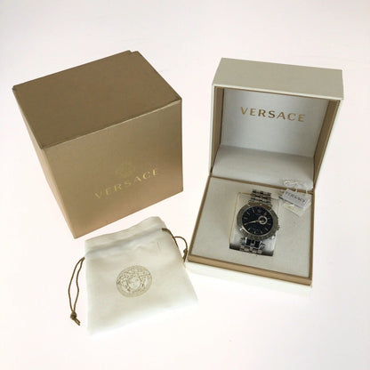 ヴェルサーチェ V-RACE GMT ALARM ステンレススチール 腕時計