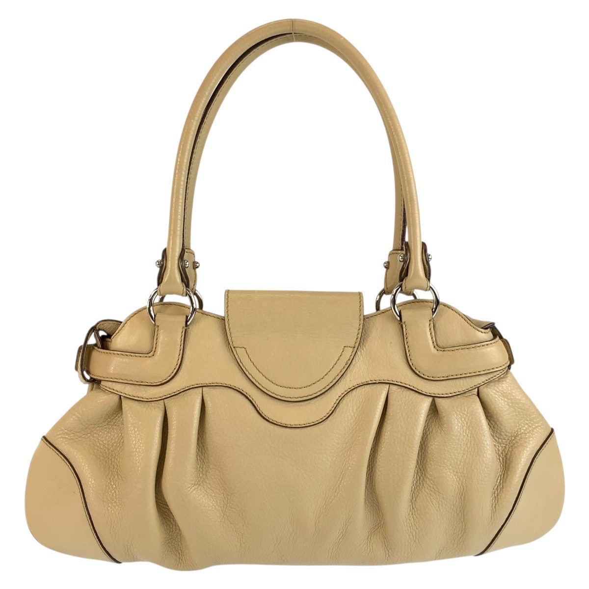サルヴァトーレ フェラガモ ガンチーニマリッサ レザーショルダーバッグ