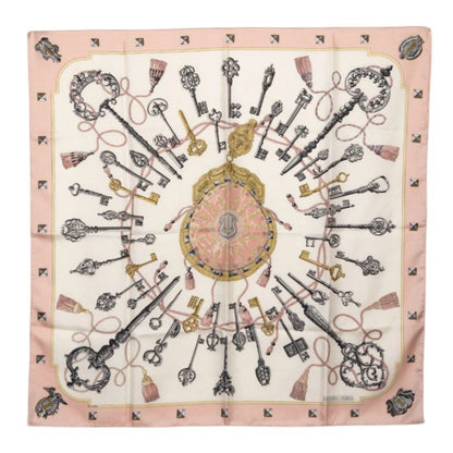 エルメス カレ90 LES CLES シルクスカーフ