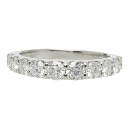 Pt900 プラチナ ダイヤモンド1.00ct ハーフエタニティリング