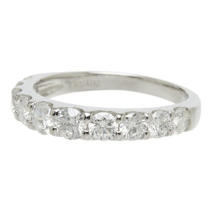 Pt900 プラチナ ダイヤモンド1.00ct ハーフエタニティリング