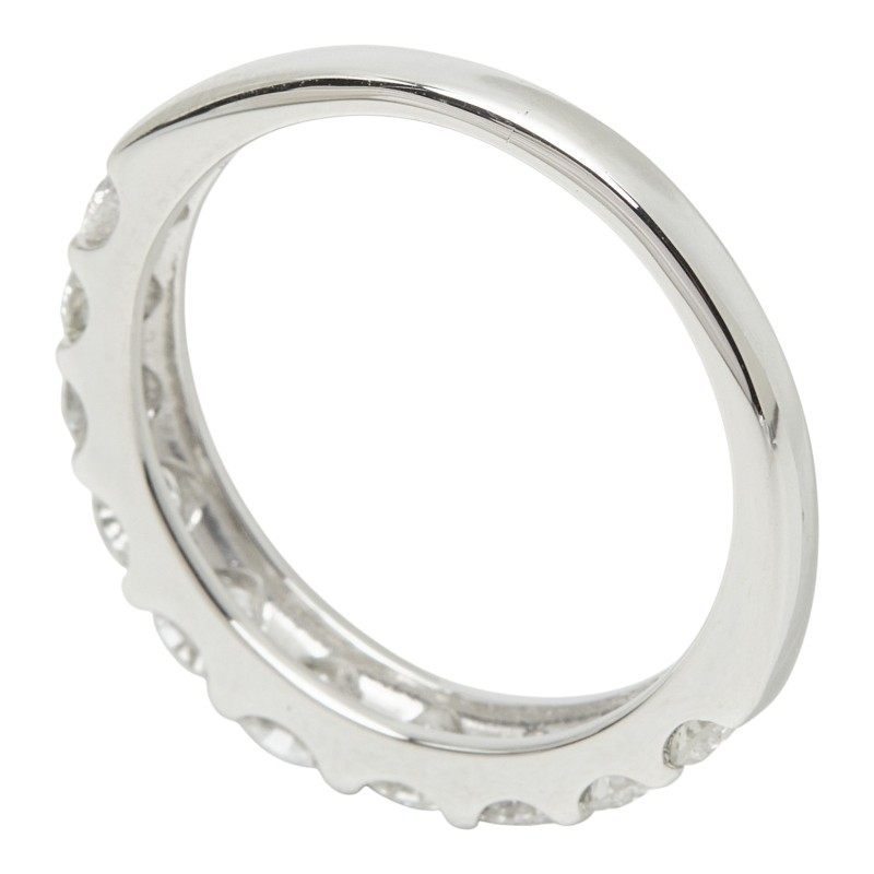 Pt900 プラチナ ダイヤモンド1.00ct ハーフエタニティリング
