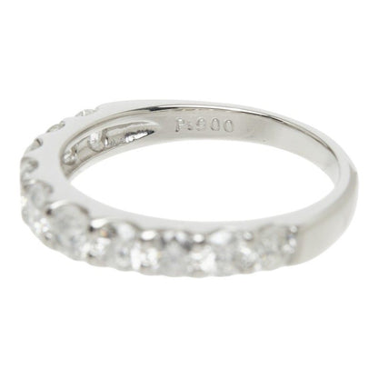 Pt900 プラチナ ダイヤモンド1.00ct ハーフエタニティリング