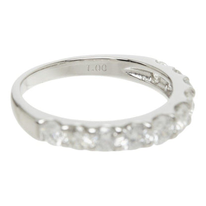 Pt900 プラチナ ダイヤモンド1.00ct ハーフエタニティリング