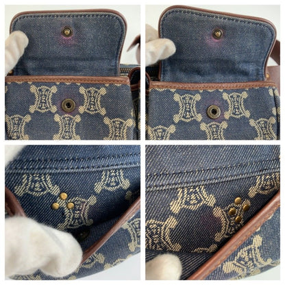 セリーヌ パリマカダム デニム レザー ウエストバッグ