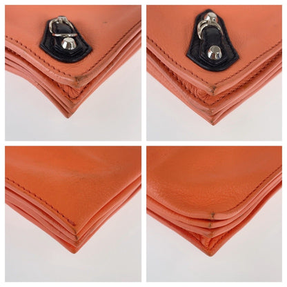 バレンシアガ Papier Mini Triple レザーショルダーバッグ