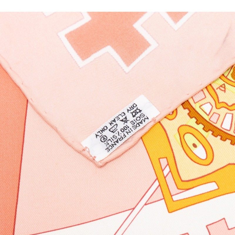 エルメス カレ90 La mecanique des idees シルクスカーフ
