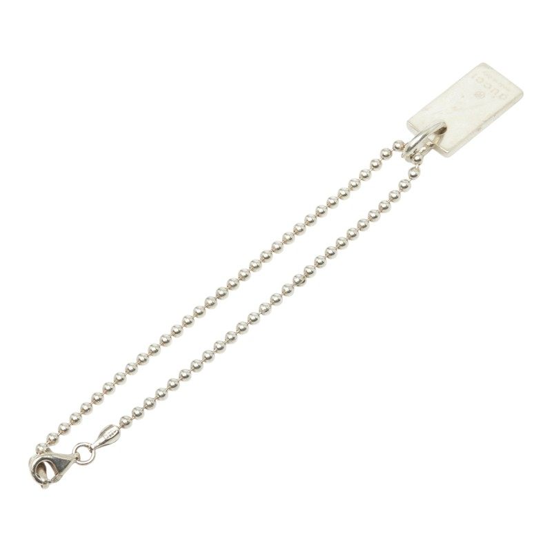 グッチ ロゴプレート SV925 ブレスレット