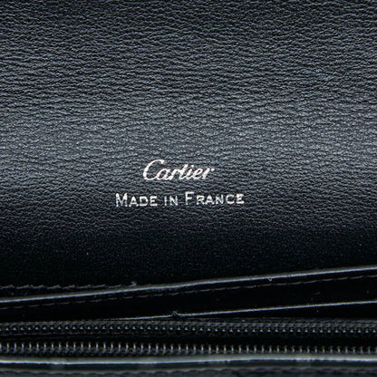 カルティエ ハッピーバースデー ドゥーブルC エナメルレザー 長財布