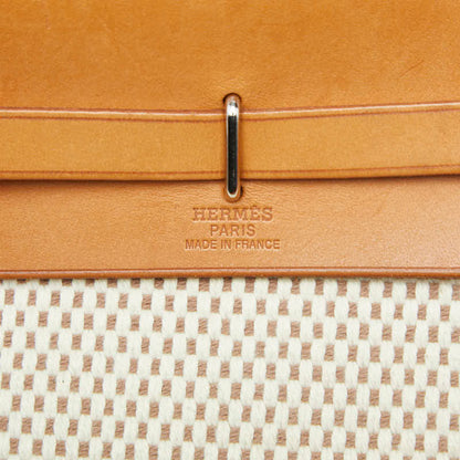 エルメス エールバッグTPM トワルGM レザー ショルダーバッグ