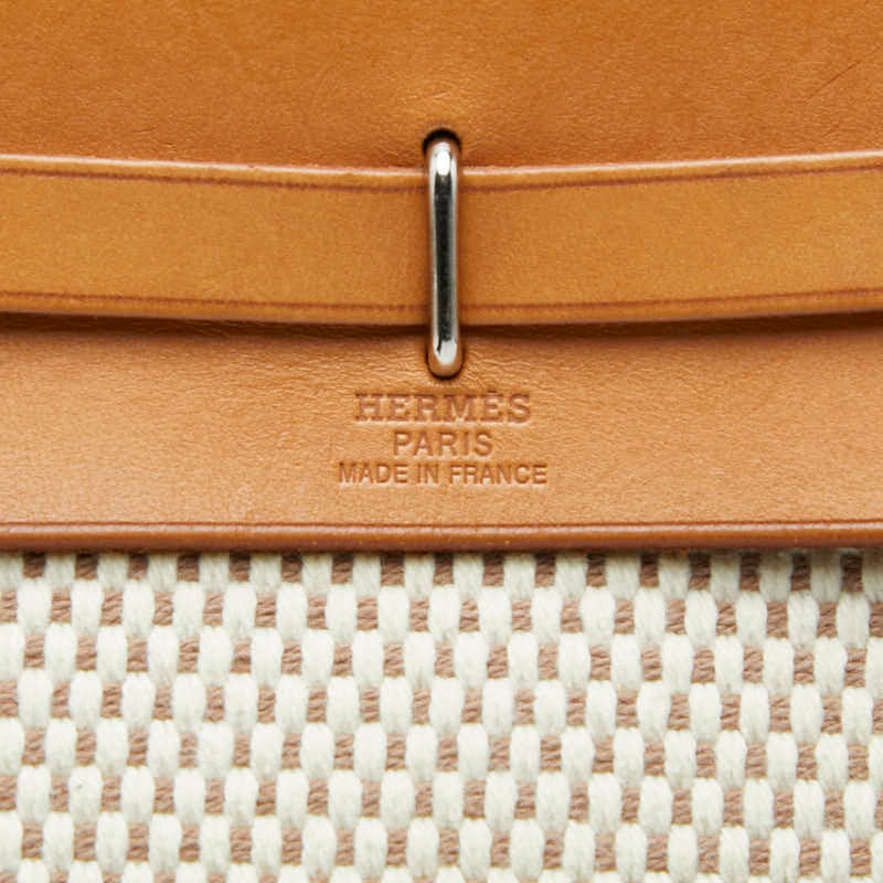 エルメス エールバッグTPM トワルGM レザー ショルダーバッグ