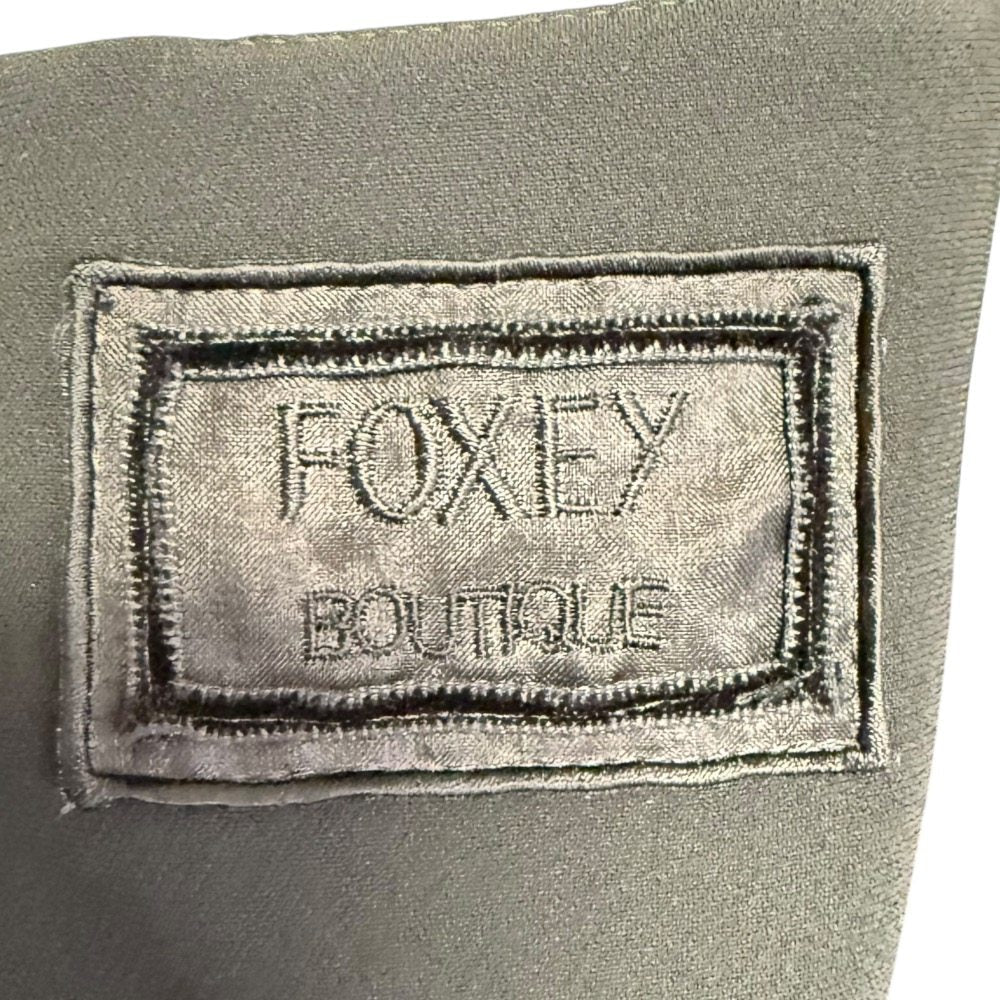 FOXEY BOUTIQUE ノワール シック 100% シルク ドレス