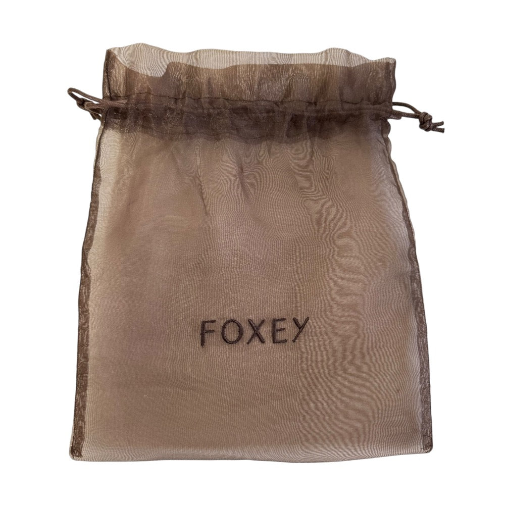 FOXEY BOUTIQUE ノワール シック 100% シルク ドレス