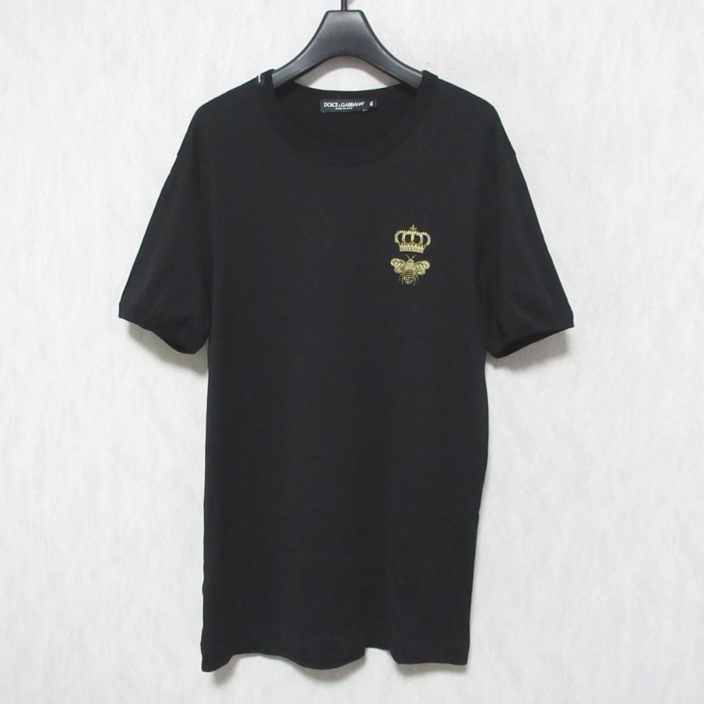 ドルチェ＆ガッバーナ Bee&Crown エンブロイダリー コットンTシャツ
