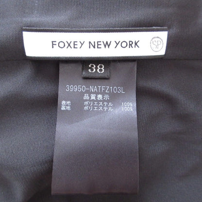 FOXEY NEW YORK ティアードプリーツノースリーブブラウス