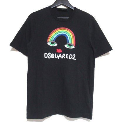 ディースクエアード レインボープリント コットン Tシャツ